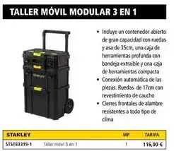 Ferri Stanley - taller móvil modular 3 en 1 oferta