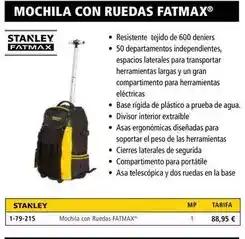 Ferri Mochila con ruedas fatmax oferta