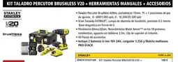 Ferri Kit taladro percutor brushless v20+ herramientas manuales+accesorios oferta