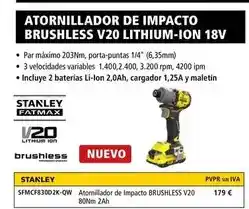 Ferri Atornillador de impacto brushless v20 lithium-ion 18v oferta