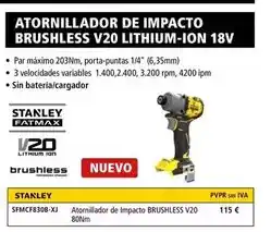 Ferri Impacto - atornillador de brushless v20 lithium-ion 18v oferta