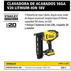 Ferri Clavadora de acabados 16ga v20 lithium-ion 18v oferta