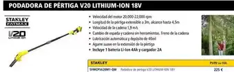 Ferri Podadora de pertiga v20 lithium-ion 18v oferta