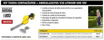 Ferri Kit tuera cortacésped + arreglysetos v20 lithium-ion 18v oferta
