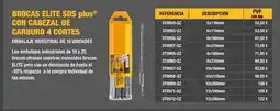 Ferri Brocas elite sds plus con cabezal de carburo 4 cortesplus con cabezal de carburo oferta