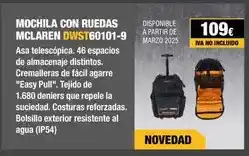 Ferri Dewalt - mochila con ruedas mclaren oferta
