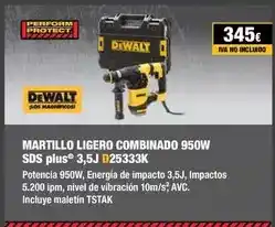 Ferri Dewalt - martillo ligero combinado 950w sds plus 3,5j d25333k oferta
