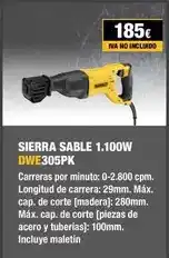 Ferri Sierra sable 1,100w dwe305pk oferta