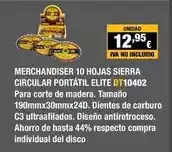 Ferri Dewalt - merchandiser 10 hojas sierra circular portátil elite dt10402 oferta