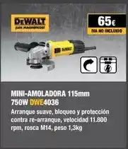 Ferri Dewalt - mini-amoladora 115mm 750w dwe4036 oferta