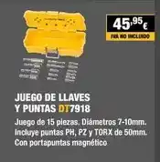 Ferri Dewalt - juego de llaves y puntas oferta