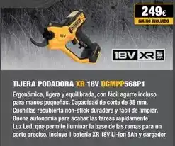 Ferri Dewalt - tijera podadora xr 18v dcmpp568p1 oferta