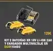 Ferri Kit 2 baterías xr 18v li-ion 2ah y cargador multivoltaje xr dcb1104d2 oferta