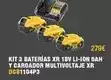 Ferri Kit 3 baterias xr 18v li-ion 5ah y cargador multivoltaje xr dcb1104p3 oferta