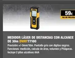Ferri Medidor láser de distancias con alcance de 30m dwht77100 oferta