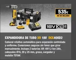 Ferri Dewalt - expandidora de tubo xr 18v oferta