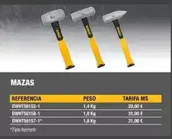 Ferri Dewalt - mazas oferta