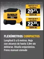 Ferri Dewalt - flexómetros compactos oferta