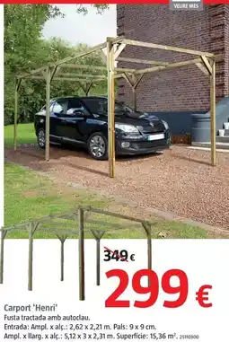 Bauhaus Carport 'henri' oferta
