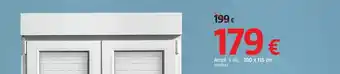 Bauhaus Ventana de pvc 2 hojas practicable-oscilobatiente 100 x 115 cm oferta
