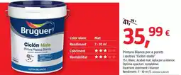Bauhaus Bruguer - pintura blanca para paredes y techos ciclon mate oferta