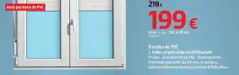 Bauhaus Ventana de pvc 2 hojas practicable-oscilobatiente 120 x 115 cm oferta