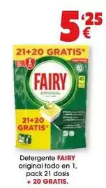 TOP Cash & Carry Fairy - detergente original todo en 1 oferta