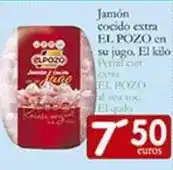Supermercados Bip Bip El pozo - jamon cocido extra su jugo oferta