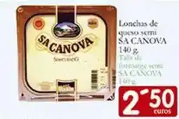 Supermercados Bip Bip Sa canova - lonchas de queso semi oferta