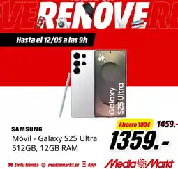 MediaMarkt Samsung - móvil - galaxy s25 ultra 512gb, 12gb ram oferta