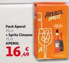 Alcampo Aperol - pack + spritz cinzano oferta