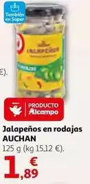 Alcampo Auchan - jalapenos en rodajas oferta