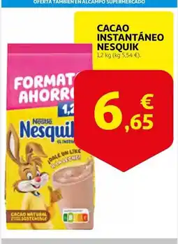 Alcampo Nestlé - cacao instantaneo nesquik oferta