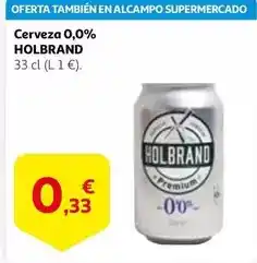 Alcampo Holbrand - cerveza 0,0% oferta