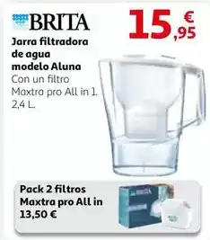 Alcampo Brita - jarra filtadora de agua modelo aluna oferta