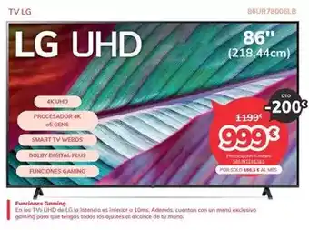 Mi electro Lg - tv 86ur78006lb oferta