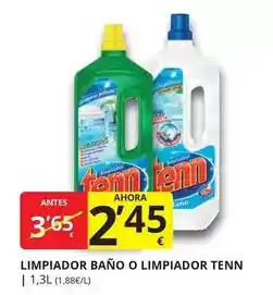 Supermercados MAS Tenn - limpiador baño o limpiador oferta