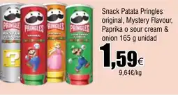 Cash FROIZ Snack Patata Pringles original, Mystery Flavour, Paprika o sour cream & onion oferta