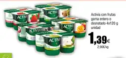 Cash FROIZ ACTIVIA con frutas gama entero o desnatado oferta