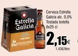 Cash FROIZ Cerveza Estrella Galicia alc. 0,0% Tostada botella oferta