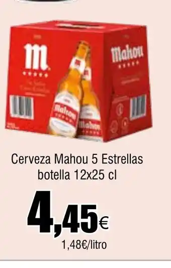 Cash FROIZ Cerveza Mahou 5 Estrellas botella oferta