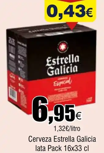 Cash FROIZ Cerveza Estrella Galicia lata Pack oferta
