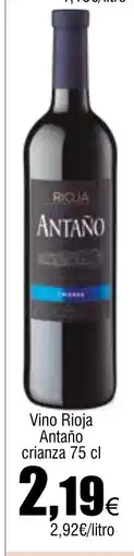 Cash FROIZ Vino Rioja Antaño crianza oferta