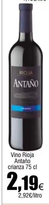 Cash FROIZ Vino Rioja Antaño crianza oferta