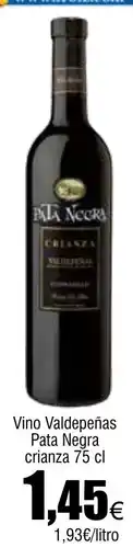 Cash FROIZ Vino Valdepeñas Pata Negra crianza oferta