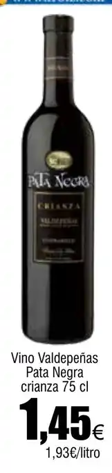Cash FROIZ Vino Valdepeñas Pata Negra crianza oferta