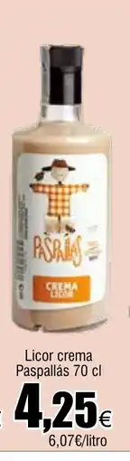 Cash FROIZ PASPALLAS Licor crema oferta