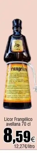 Cash FROIZ Licor Frangélico avellana oferta