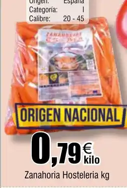 Cash FROIZ Zanahoria Hosteleria oferta