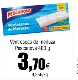 Cash FROIZ PESCANOVA Ventrescas de merluza oferta